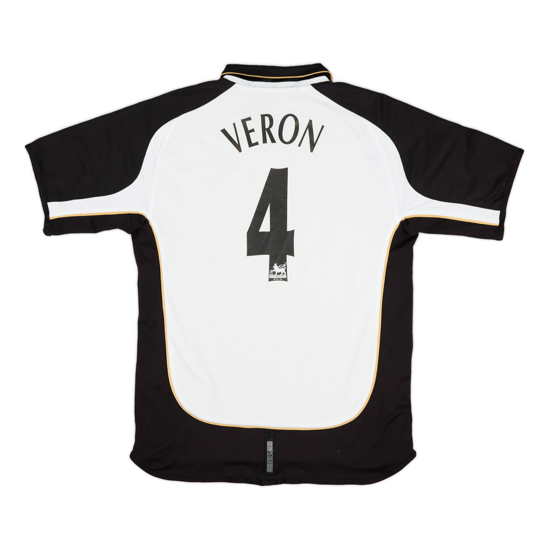 2002-03 Manchester United FC Equipación Especial Blanco Dorado 100 Aniversario