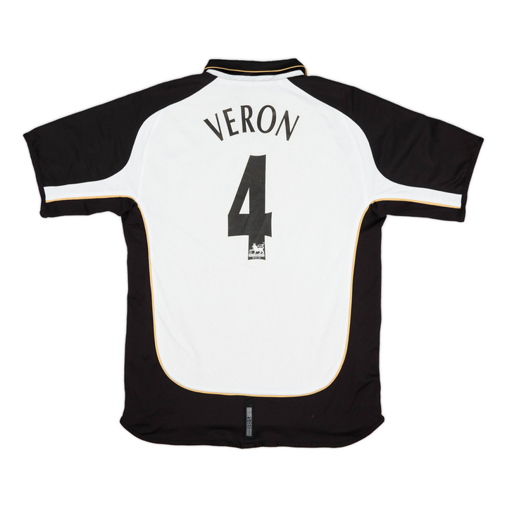 2002-03 Manchester United FC Equipación Especial Blanco Dorado 100 Aniversario