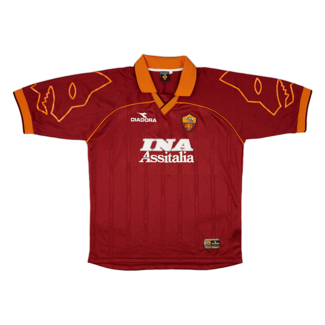 1999-00 AS Roma 1a Equipación