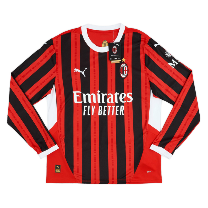 2024-25 AC Milan 1a Equipación Manga Larga