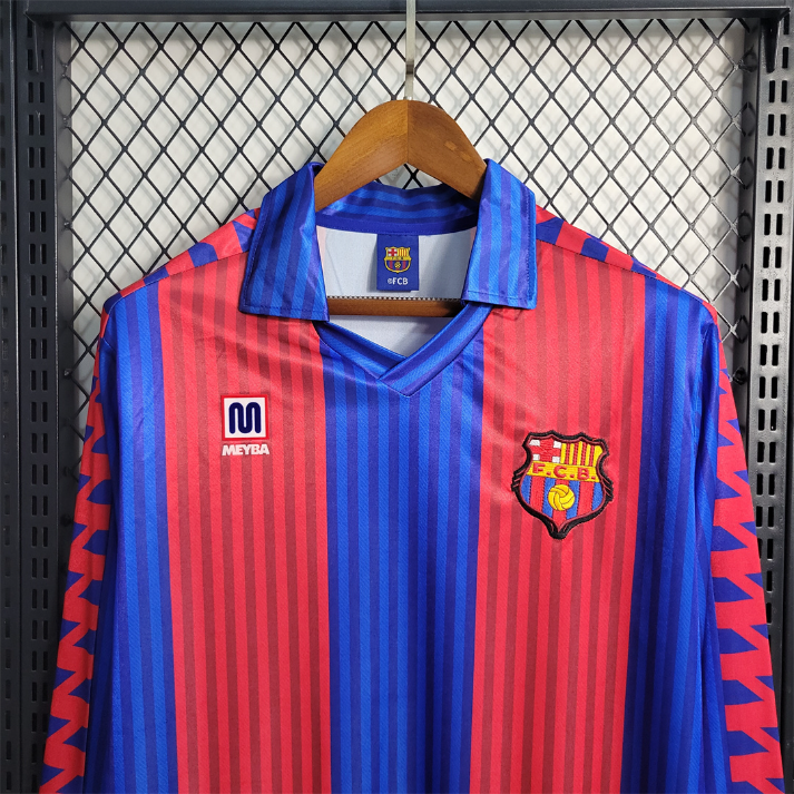 1991-92 FC Barcelona 1a Equipación Manga Larga