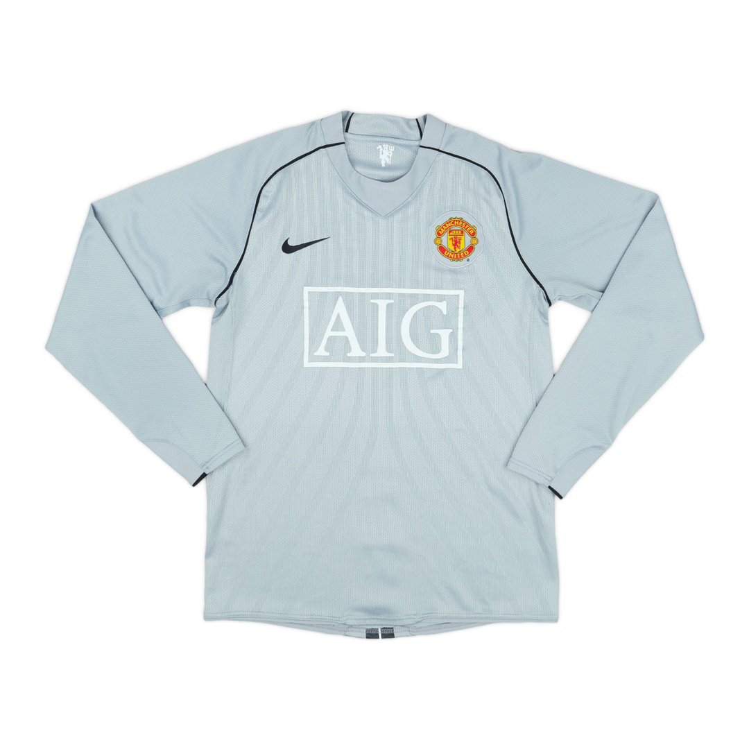 2007-08 Manchester United FC Equipación Portero Gris Manga Larga