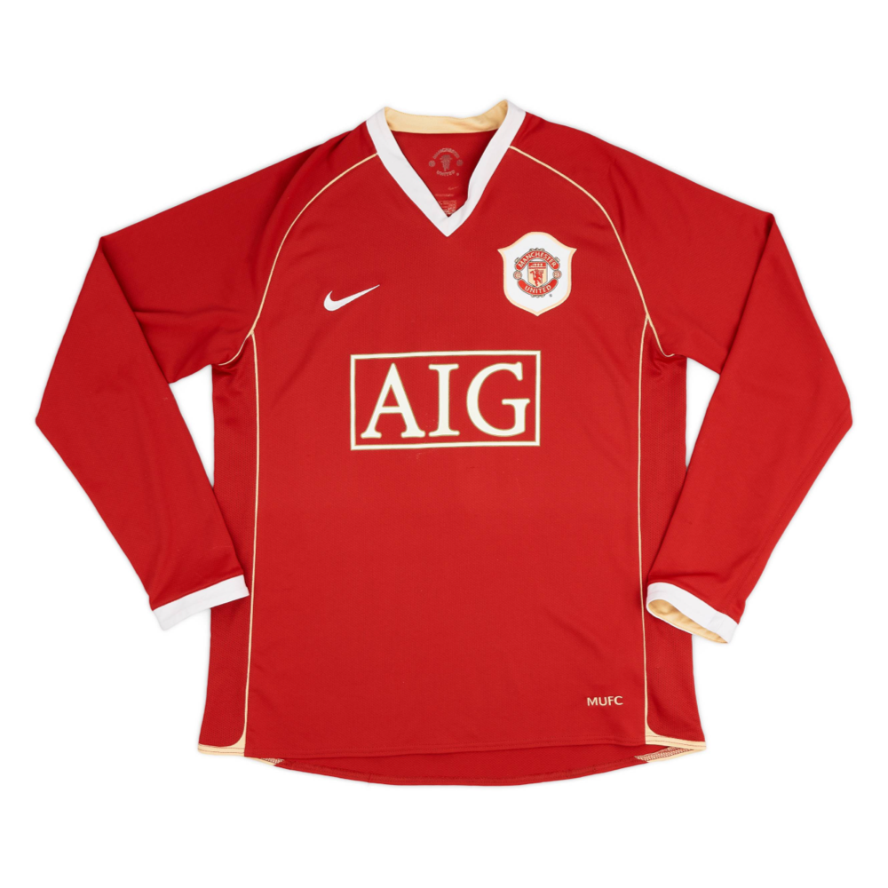 2006-07 Manchester United FC 1a Equipación Manga Larga